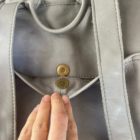 American Leather Co. Women's Gray Backpack - Picture 10 of 12